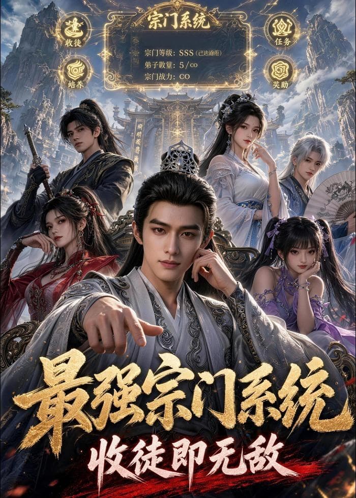 最强宗门系统，收徒即无敌海报