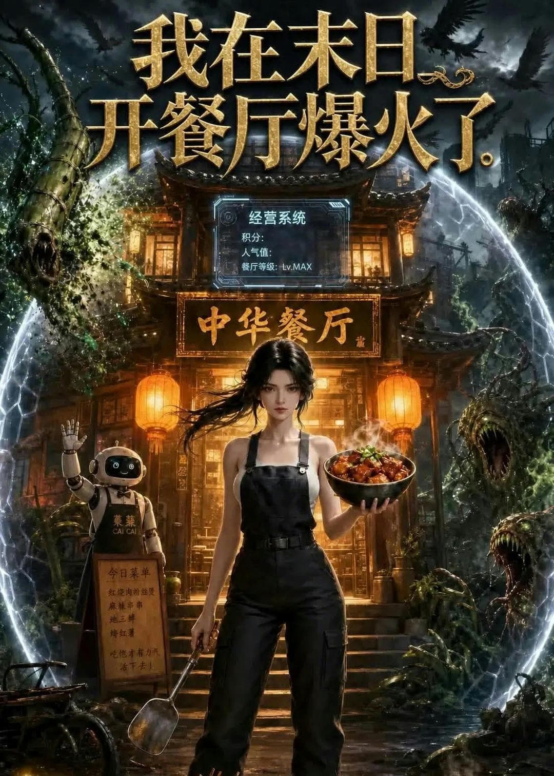 我在末日，开餐厅爆火了海报