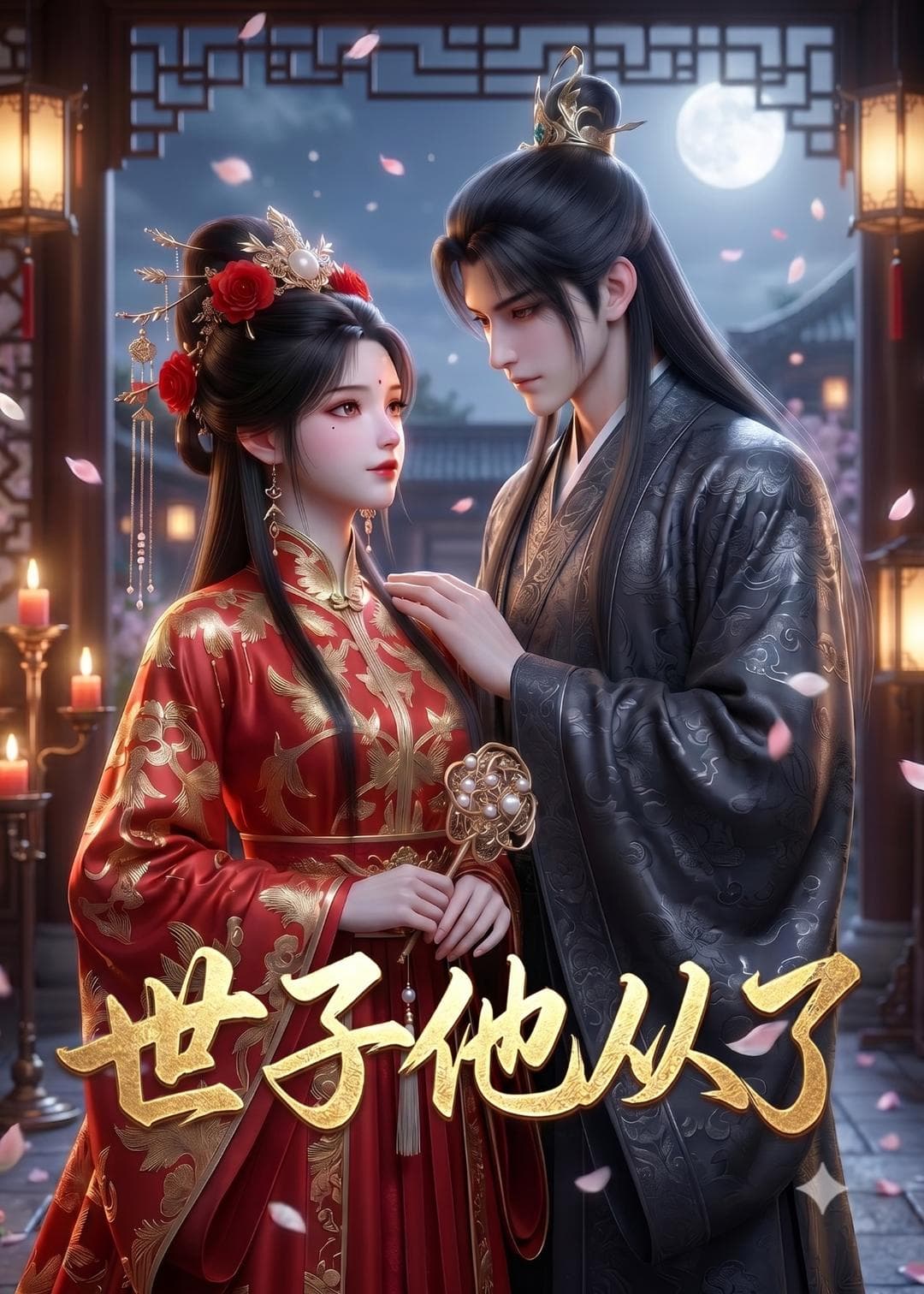 世子他从了海报