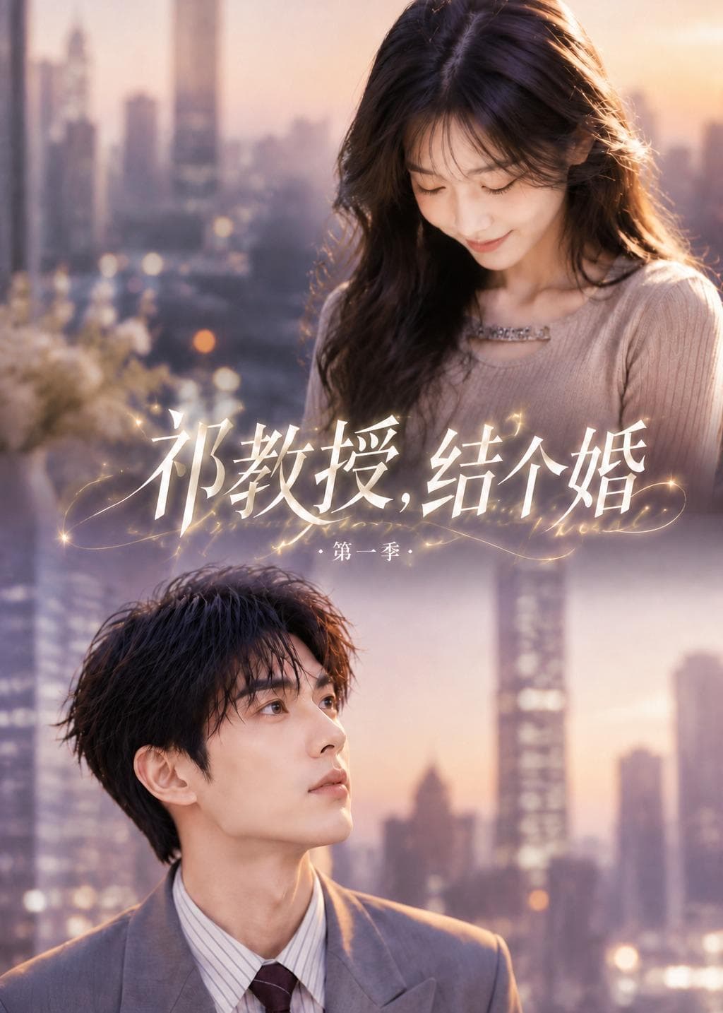 祁教授，结个婚第一季海报