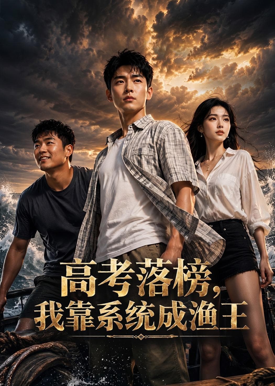 高考落榜，我靠系统成渔王海报