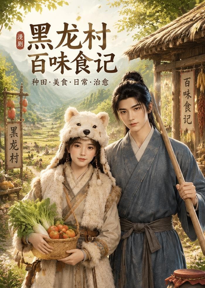 黑龙村百味食记海报