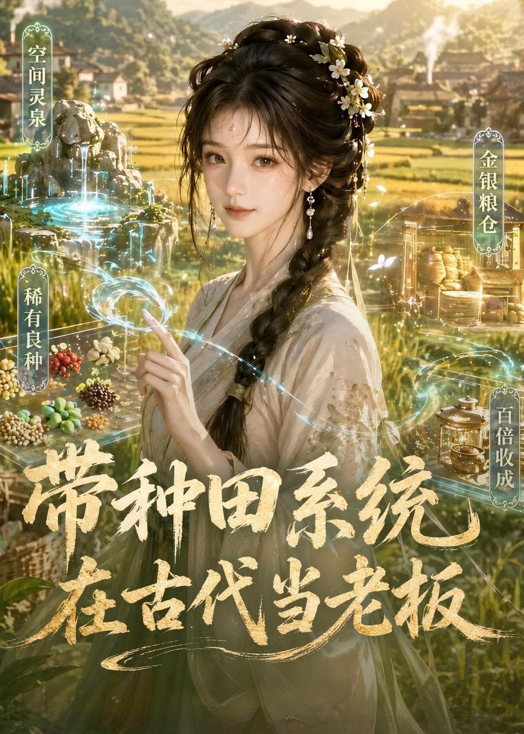 带种田系统在古代当老板海报