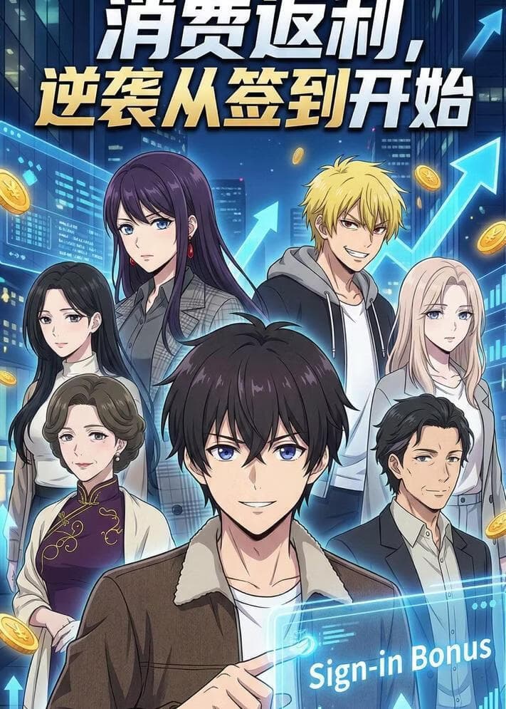消费返利，逆袭从签到开始海报