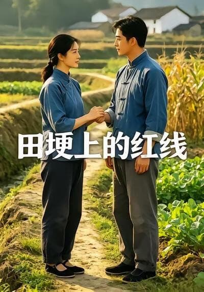 田埂上的红线海报