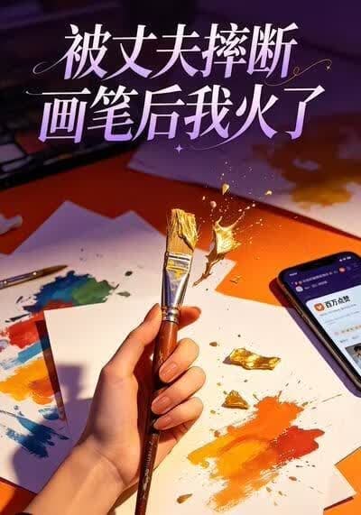 被丈夫摔断画笔后我火了海报