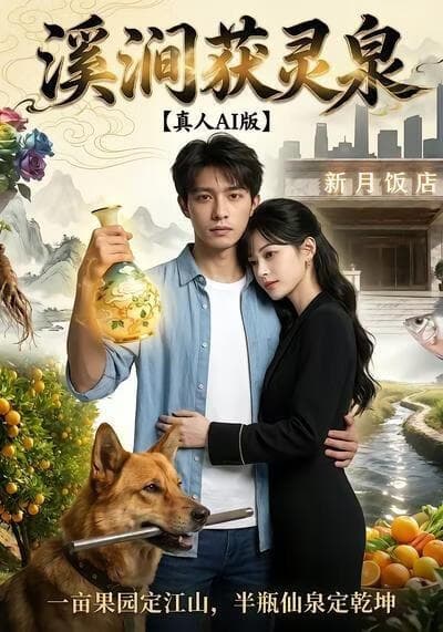 溪涧获灵泉真人AI版海报