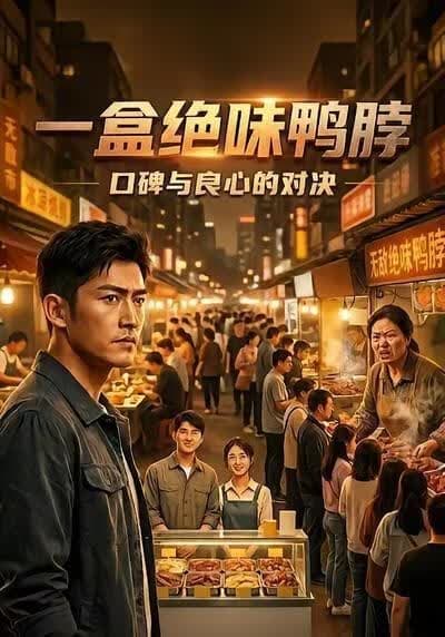 一盒绝味鸭脖海报