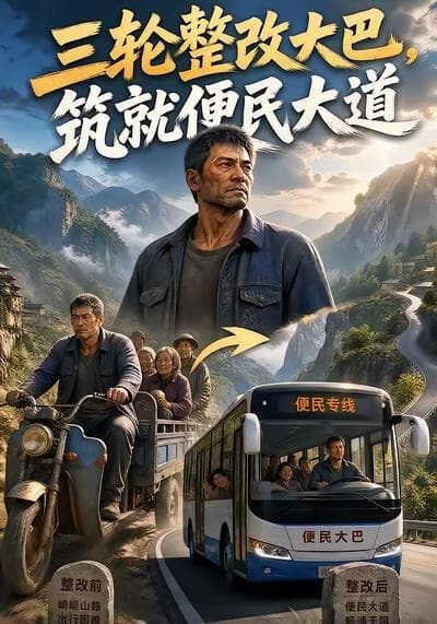 三轮整改大巴，筑就便民大道海报