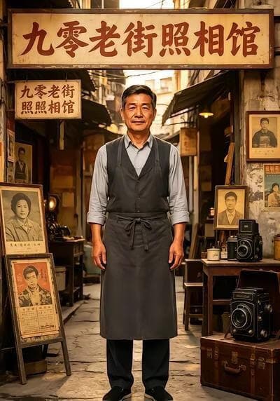 九零老街的照相馆海报