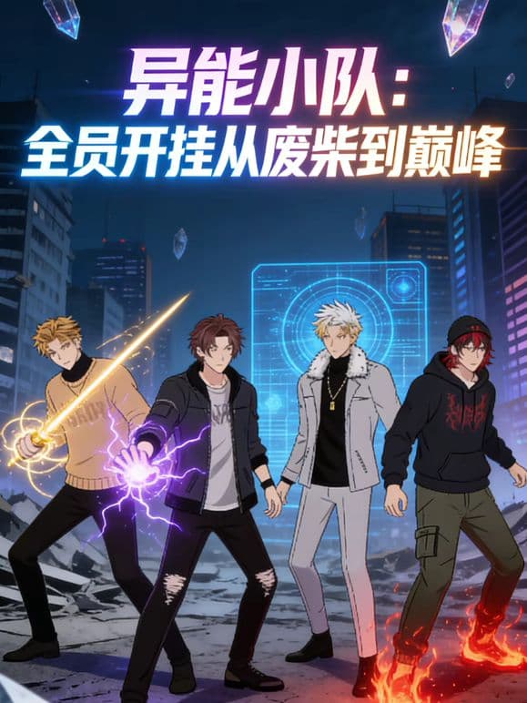 异能小队,全员开挂从废柴到巅峰动态漫画海报